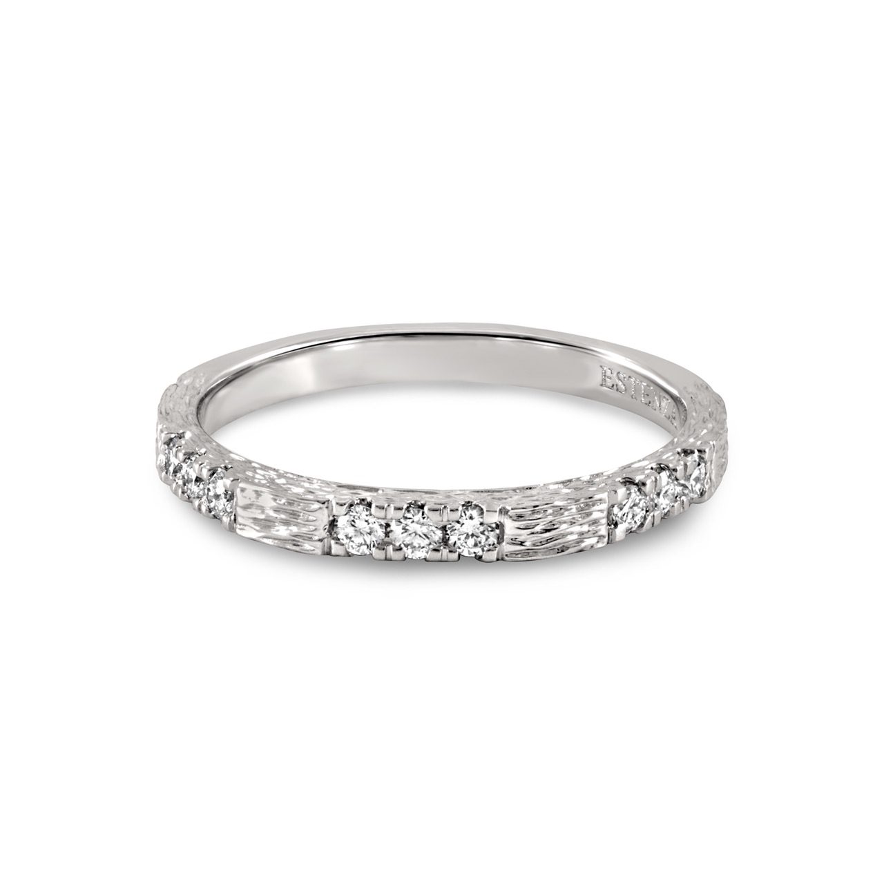 14K White Gold Stackable Diamond Band 0.30carat