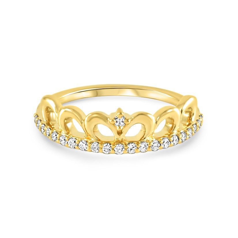 14K Yellow Gold Stackable Diamond Band 0.30carat