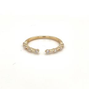 14K Yellow Gold Stackable Diamond Band 0.25carat