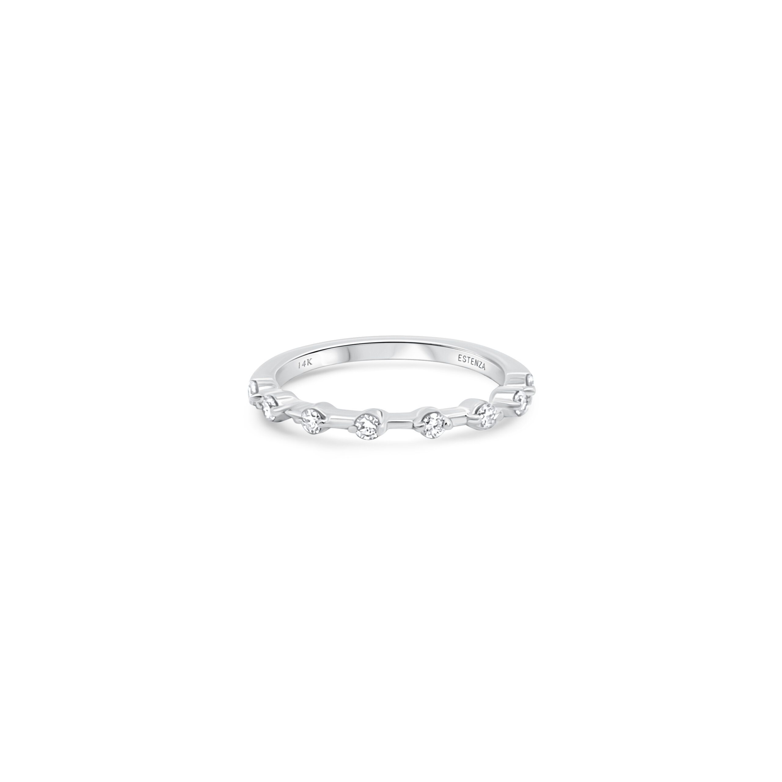 14K White Gold Diamond Anniversary Band 0.35carat