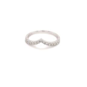 14K White Gold Stackable Diamond Band 0.30carat