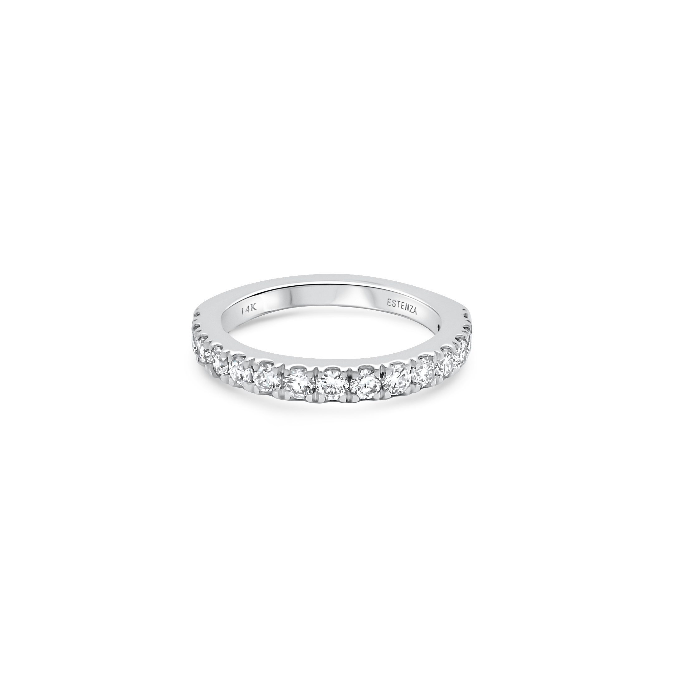 14K White Gold Diamond Eternity Band 0.35carat