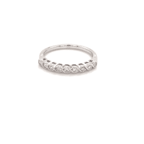 14K White Gold Stackable Diamond Band 0.25carat