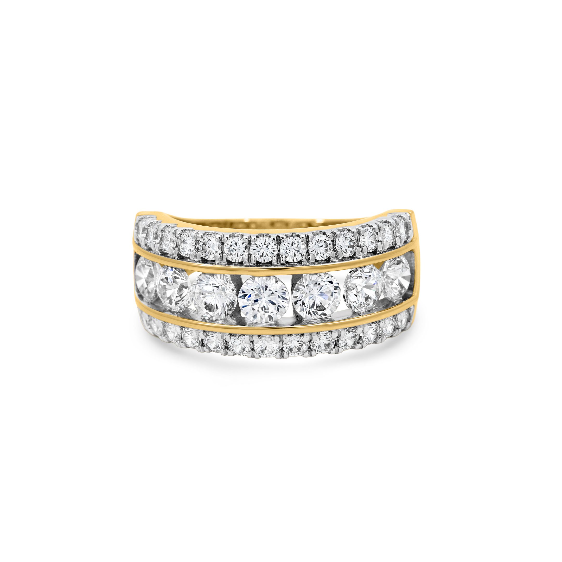 14K Yellow Gold 1.90ct natural diamond double marquise leaf drop earrings by Estenza, wholesale fine jewelry